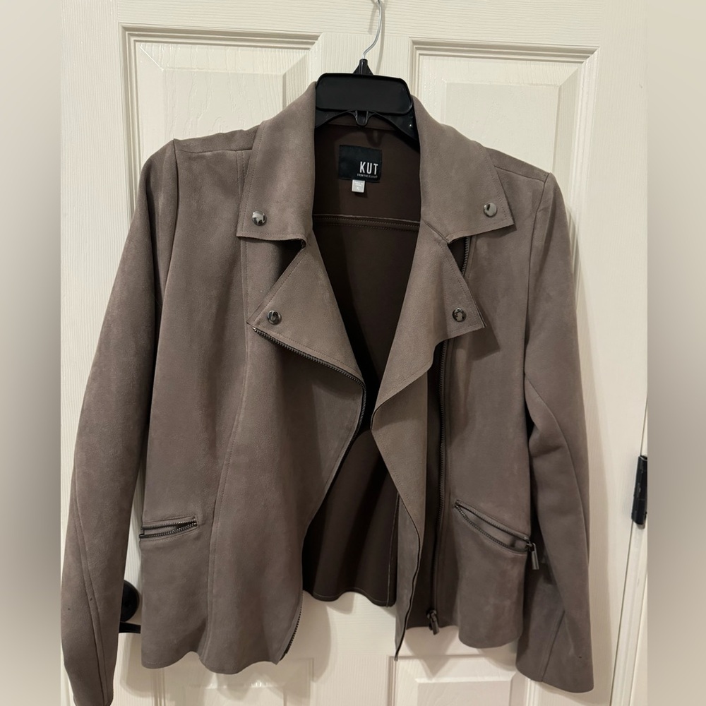 Kut From the Kloth faux suede moto jacket
